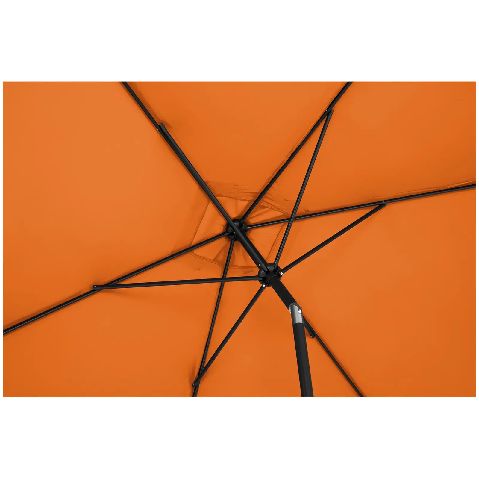 Grand parasol - Orange - Rectangulaire - 200 x 300 cm - Inclinable (Matériau(x): Aluminium)