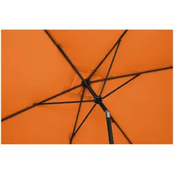 Guarda-sol de jardim - laranja - retangular - 200 x 300 cm - inclinável