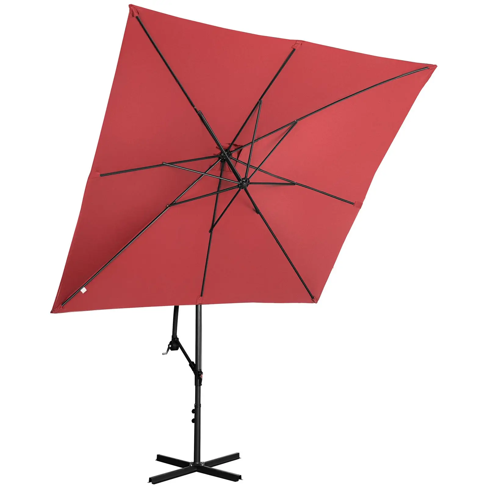Lámpa formájú napernyő - Bordóvörös - négyszögletes -  250 x 250 cm - dönthető