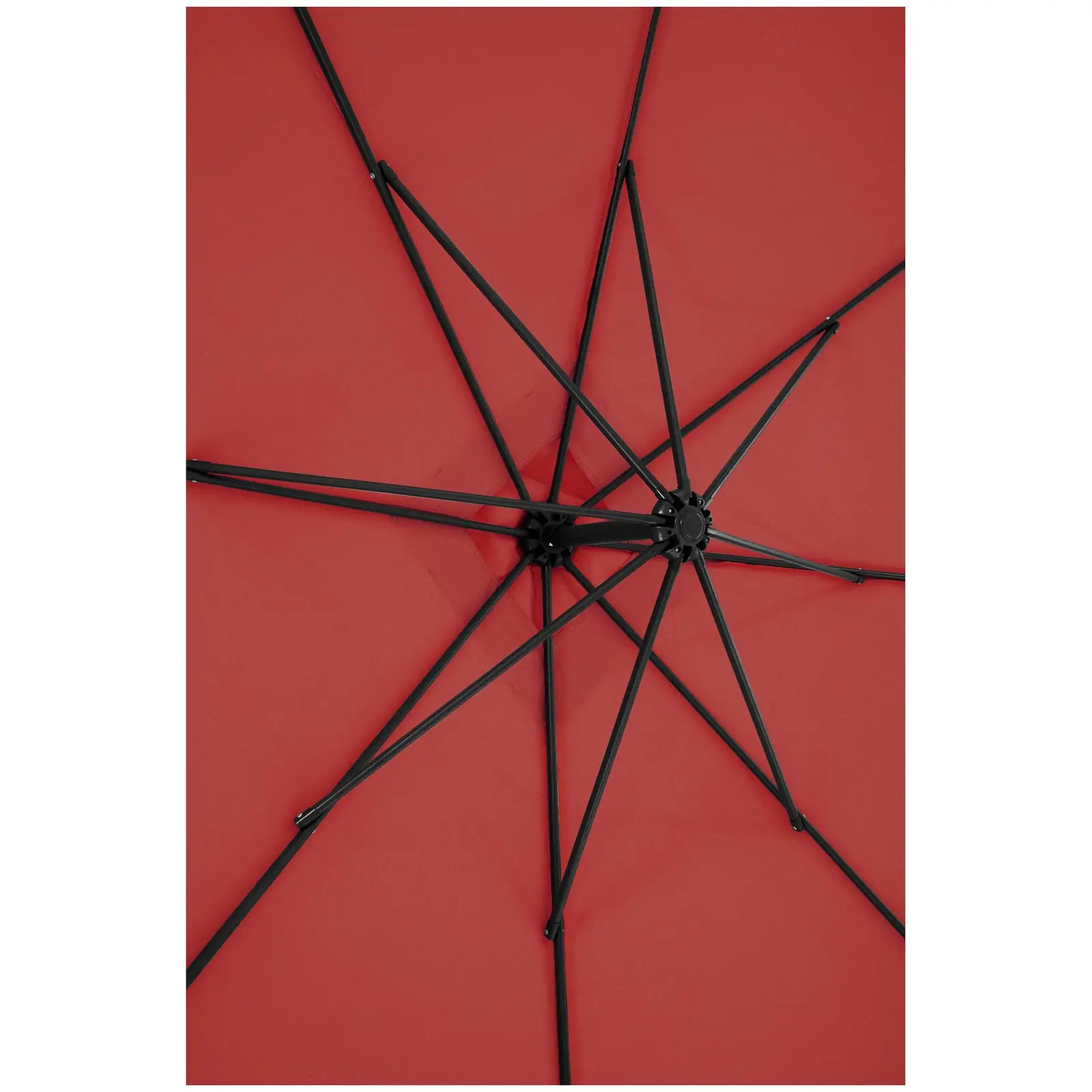 Hageparasoll - burgunder - firkantet - 250 x 250 cm - kan vippes