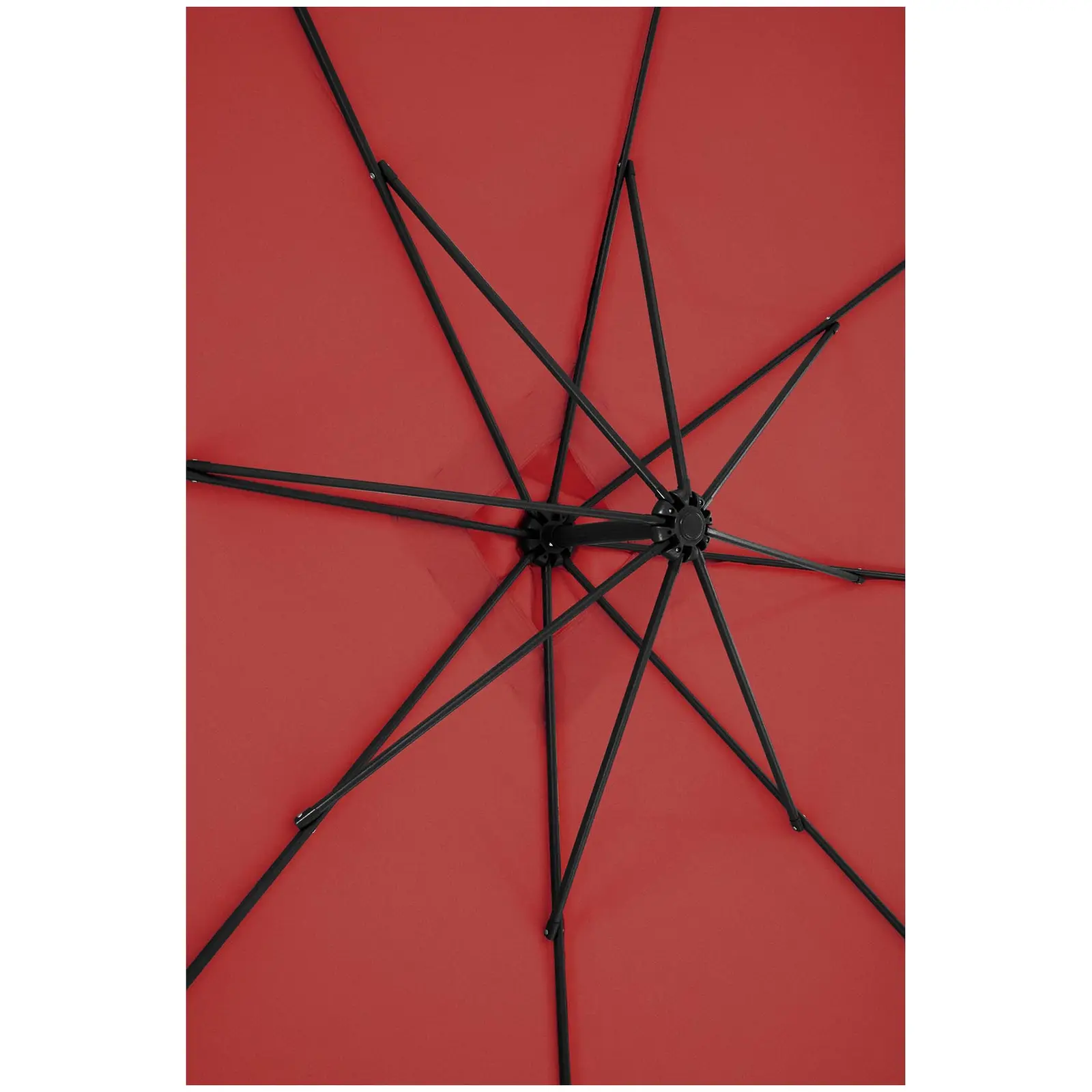 Boční slunečník - vínový - čtvercový - 250 x 250 cm - naklápěcí (Vodotěsný materiál: Ne)