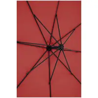 Ομπρέλα κήπου - Κόκκινο κρασί - τετράγωνο - 250 x 250 cm - κλίση