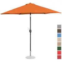 Large Garden Umbrella - orange - hexagonal - Ø 300 cm - tiltable