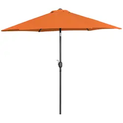 Velký slunečník - oranžový - šestihranný - Ø 270 cm - naklápěcí