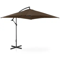 Lámpa formájú napernyő - Barna - négyszögletes -  250 x 250 cm - dönthető