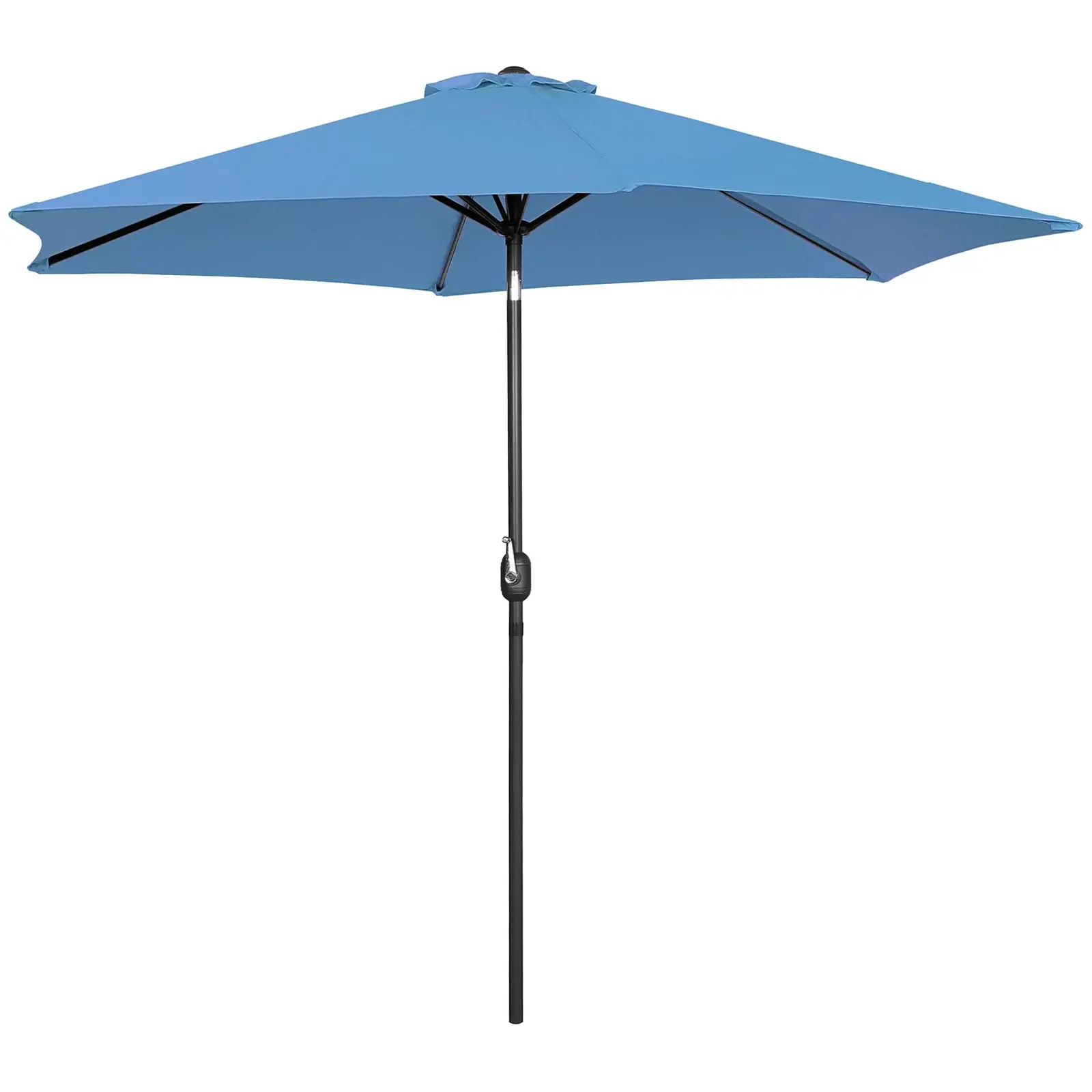 Parasol de terrasse – Bleu – Hexagonale – Ø 300 cm – Inclinable