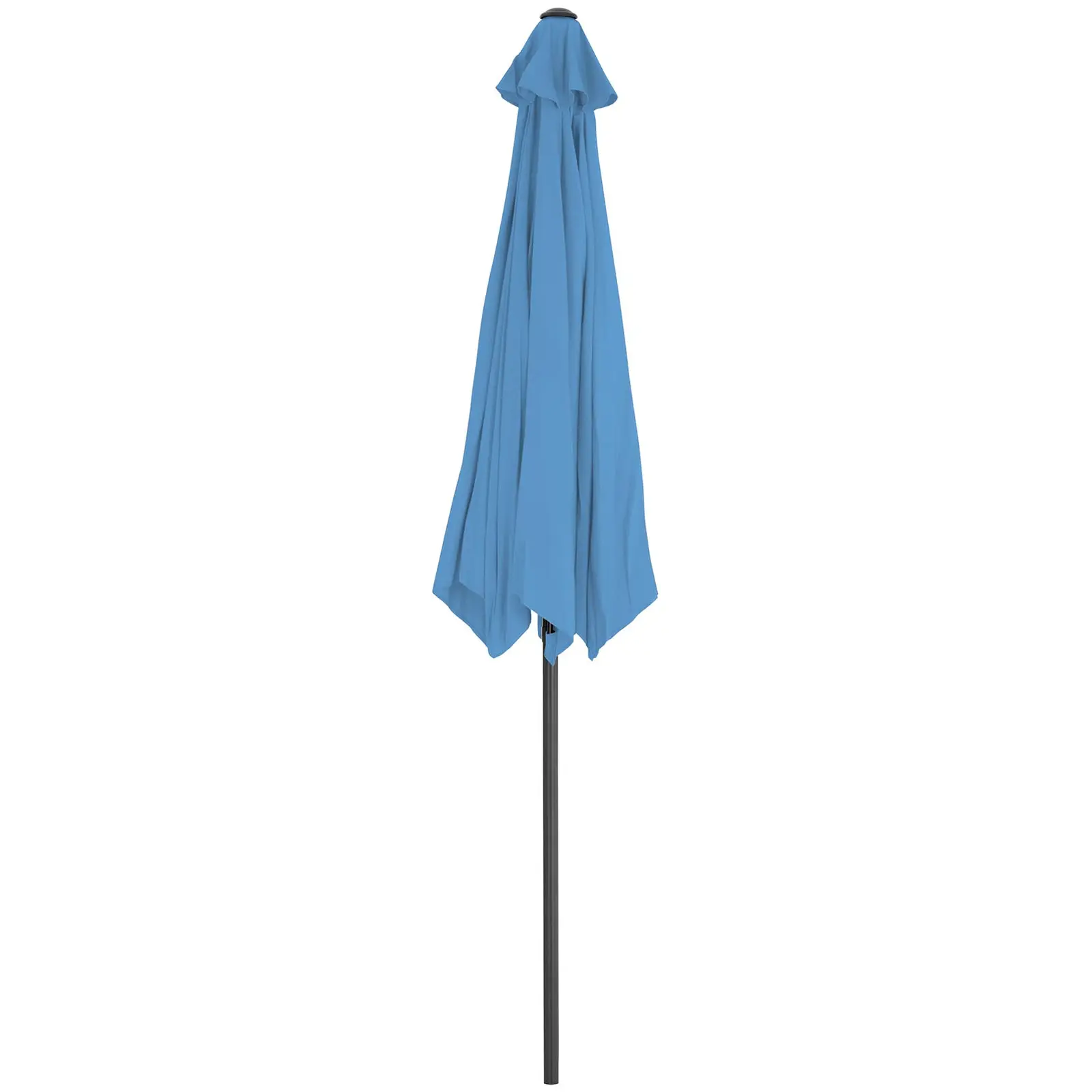 Velký slunečník - modrý - šestihranný - Ø 300 cm - naklápěcí (Odolnost proti UV záření: Ne)