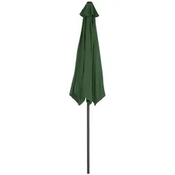 Jumătate de umbrelă - verde - pentagonală - 270 x 135 cm