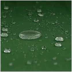 Halvt parasoll - grönt - femkantigt - 270 x 135 cm