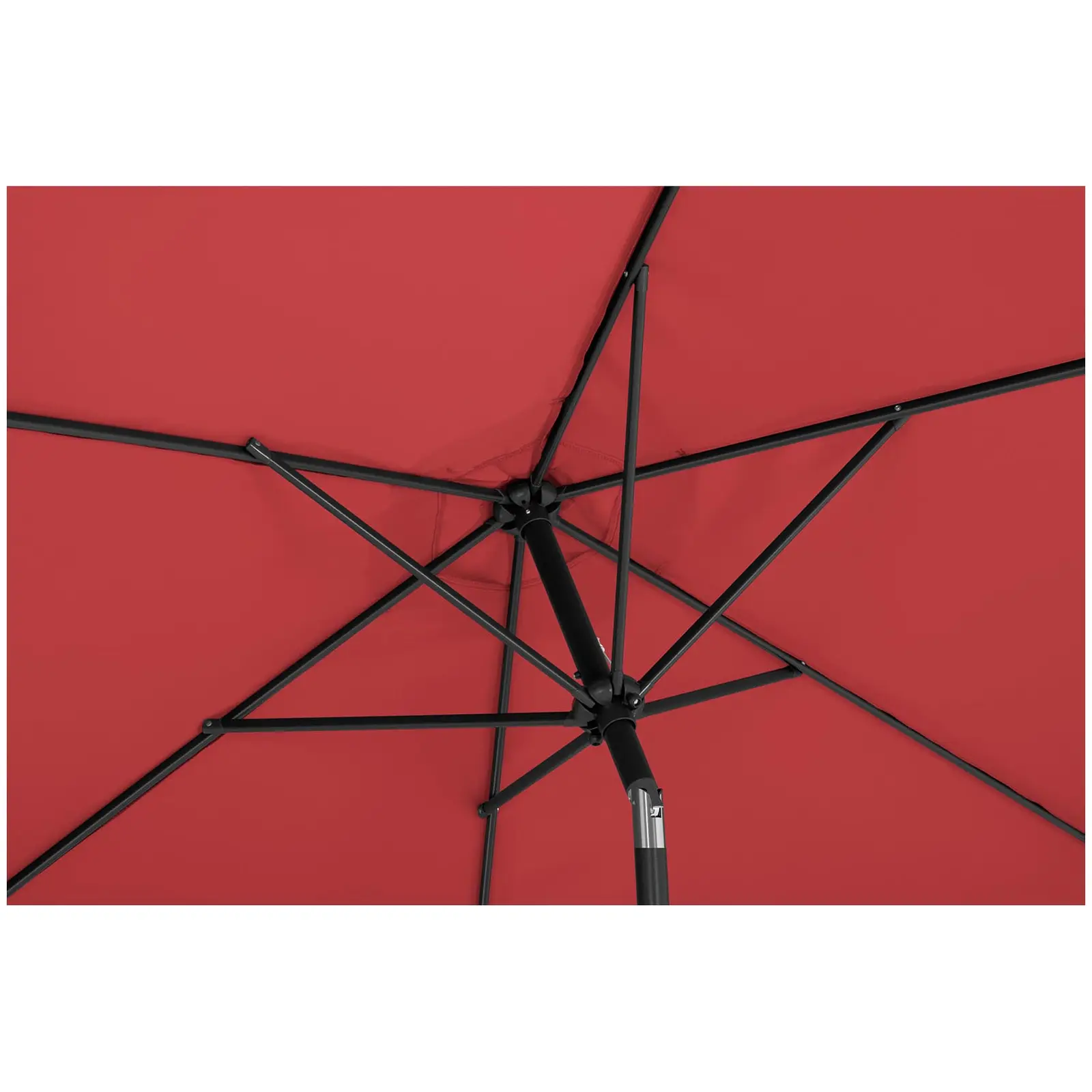 Velký slunečník - vínový - šestihranný - Ø 300 cm - naklápěcí (Vodotěsný materiál: Ne)