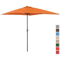 Outlet Parasol ogrodowy - pomarańczowy - prostokątny - 200 x 300 cm