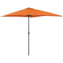 Μεγάλη ομπρέλα εξωτερικού χώρου - πορτοκαλί - ορθογώνια - 200 x 300 cm