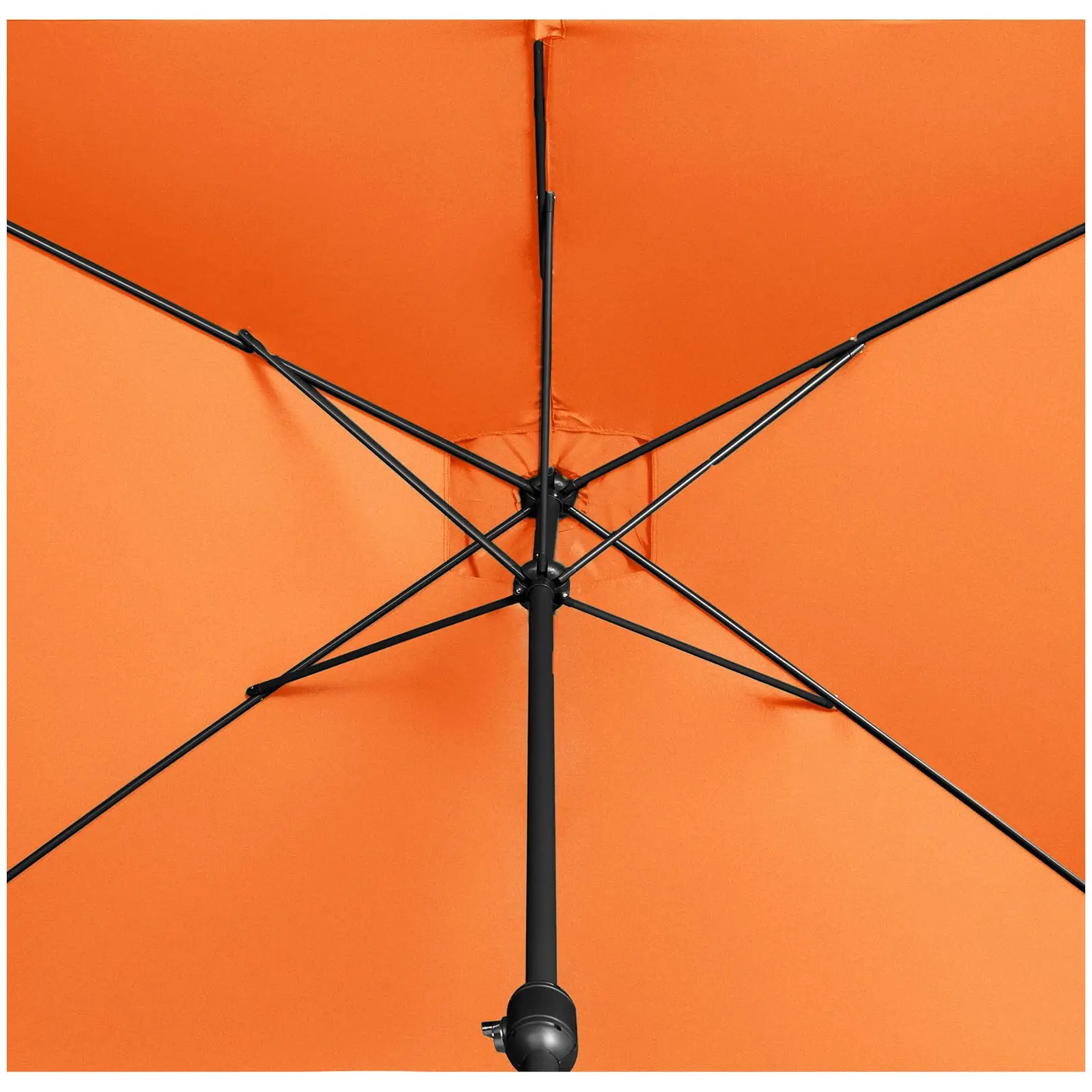 Seconda Mano Ombrellone palo centrale grande - Arancione - Rettangolare - 200 x 300 cm