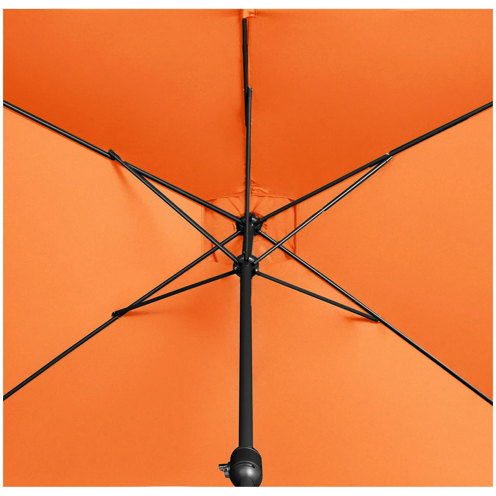 Grand parasol - Orange - Rectangulaire - 200 x 300 cm (Matériau(x): Aluminium)