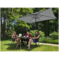 Kakkoslaatu Aurinkovarjo suuri - tummanharmaa - suorakulmainen - 200 x 300 cm