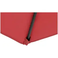 Large Outdoor Umbrella - claret - rectangular - 200 x 300 cm - tiltable