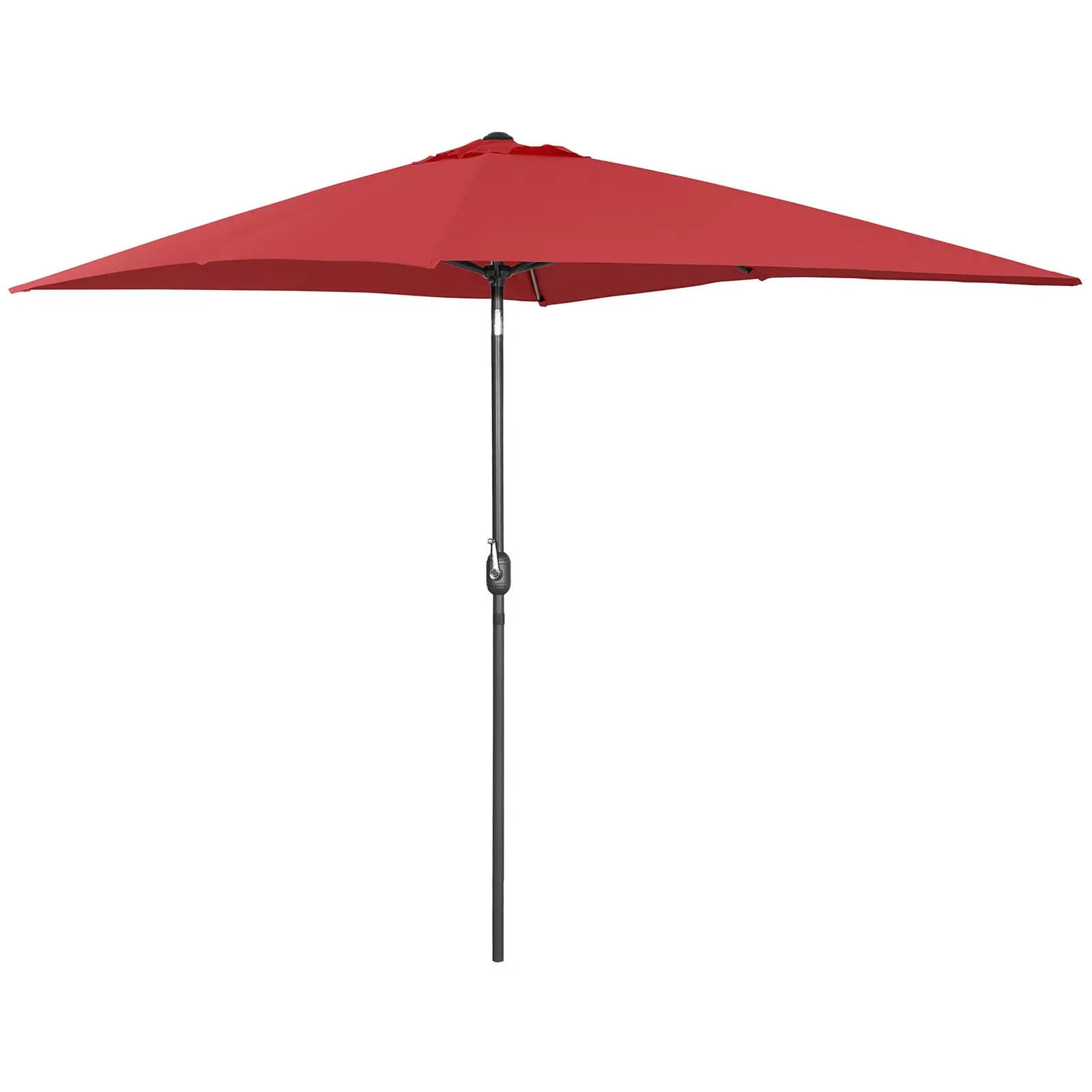 Outlet Parasol ogrodowy - bordowy - prostokątny - 200 x 300 cm - uchylny