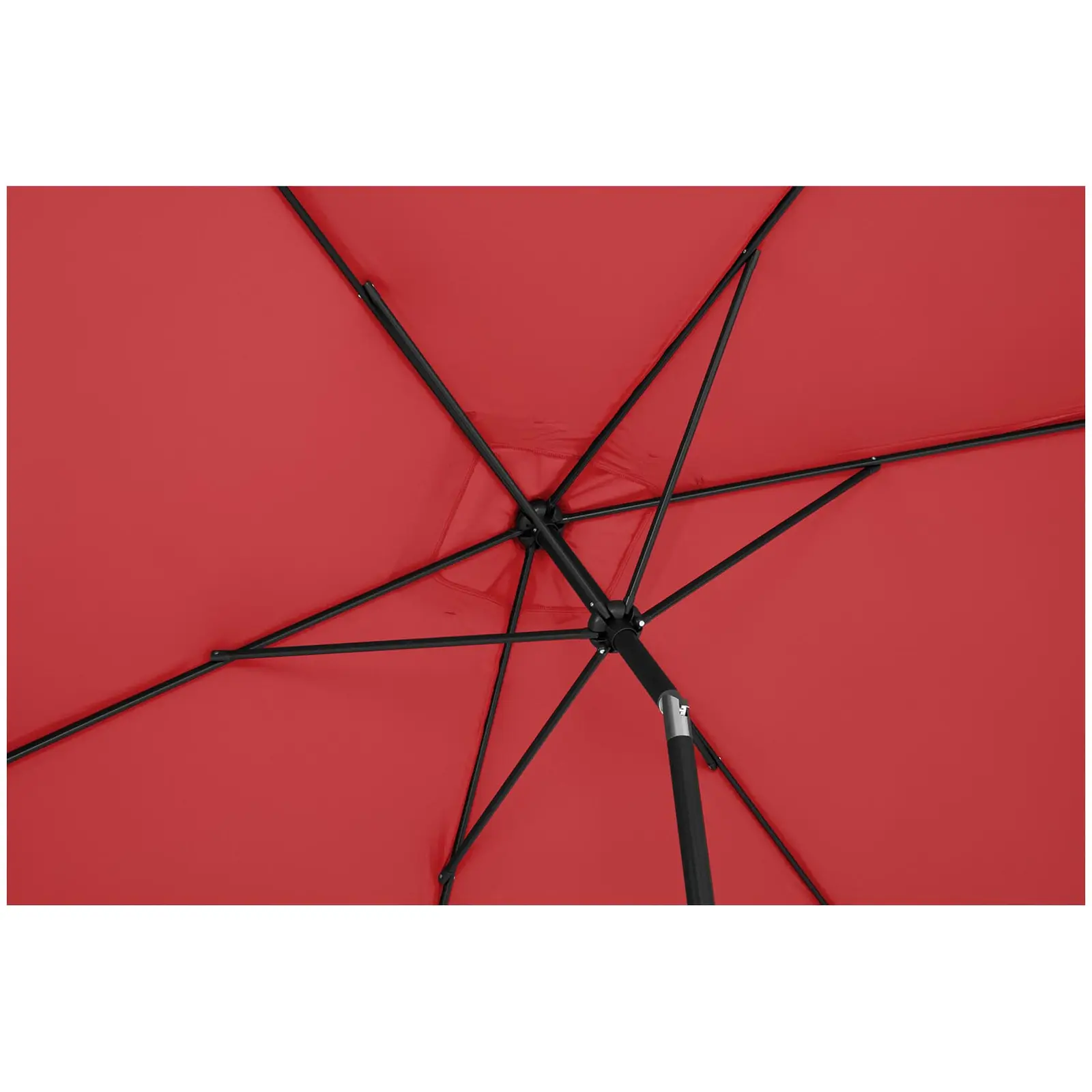 Outlet Parasol ogrodowy - bordowy - prostokątny - 200 x 300 cm - uchylny