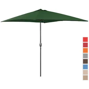 Large Outdoor Umbrella - green - rectangular - 200 x 300 cm