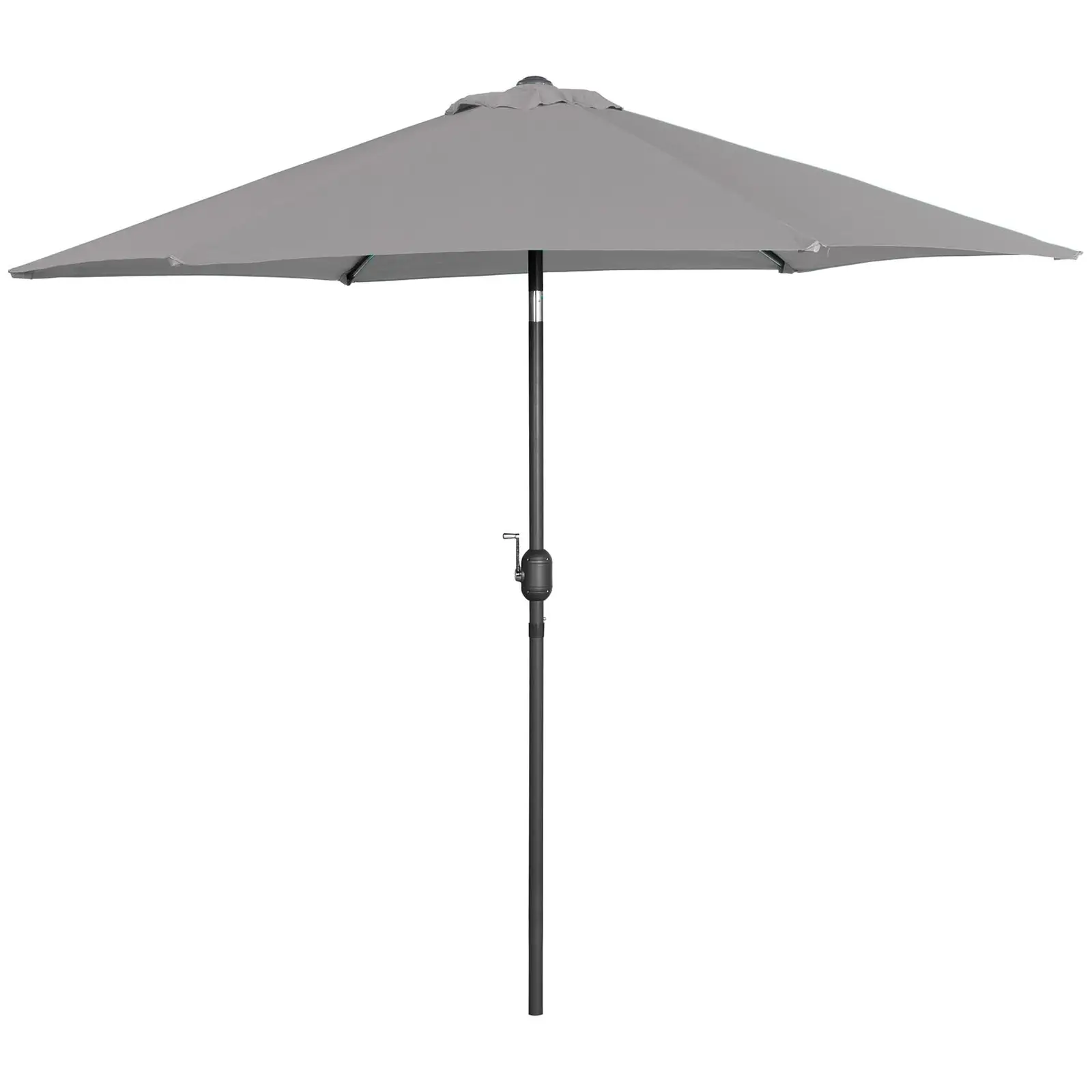 Aurinkovarjo suuri - tummanharmaa - kuusikulmainen - Ø 270 cm - kallistettava