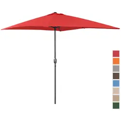 Grand parasol - Rouge - Rectangulaire - 200 x 300 cm