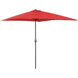 Large Outdoor Umbrella - red - rectangular - 200 x 300 cm