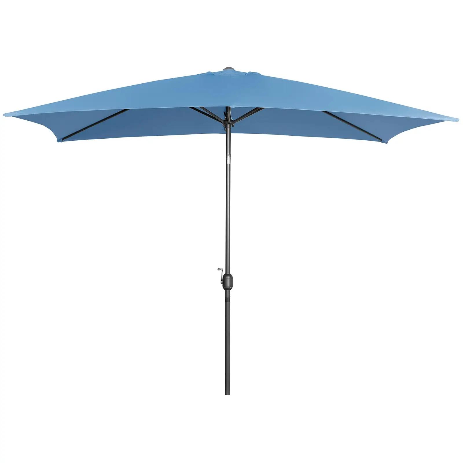 Outlet Parasol ogrodowy - niebieski - prostokątny - 200 x 300 cm - uchylny