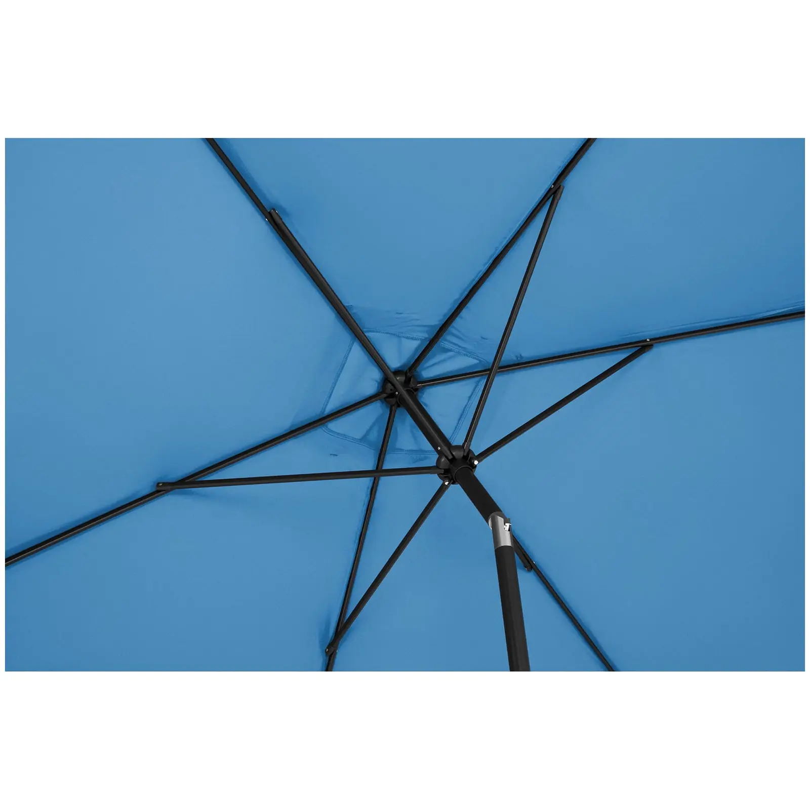 Голям външен чадър - син - правоъгълен - 200 x 300 см - накланящ се