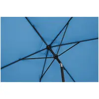Large Outdoor Umbrella - blue - rectangular - 200 x 300 cm - tiltable