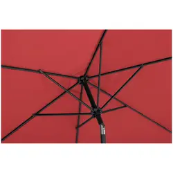 Large Outdoor Umbrella - Claret - hexagonal - Ø 270 cm - tiltable