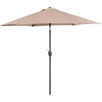Large Garden umbrella - cream - hexagonal - Ø 270 cm - tiltable