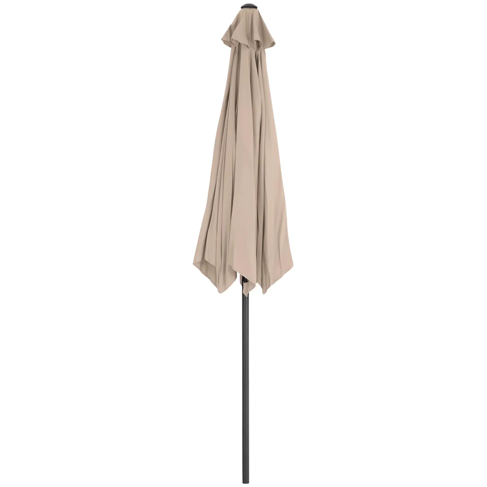 Parasol de terrasse – Crème – Hexagonale – Ø 270 cm – Inclinable (Résistance UV: Non)
