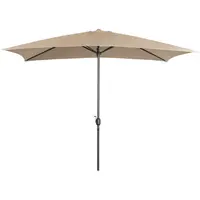 Grand parasol - Taupe - Rectangulaire - 200 x 300 cm