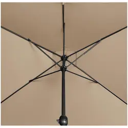 Sonnenschirm groß - taupe - rechteckig - 200 x 300 cm