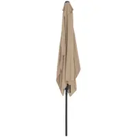 Large Outdoor Umbrella - taupe - rectangular - 200 x 300 cm
