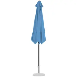 Large Outdoor Umbrella - blue - hexagonal - Ø 300 cm - tiltable