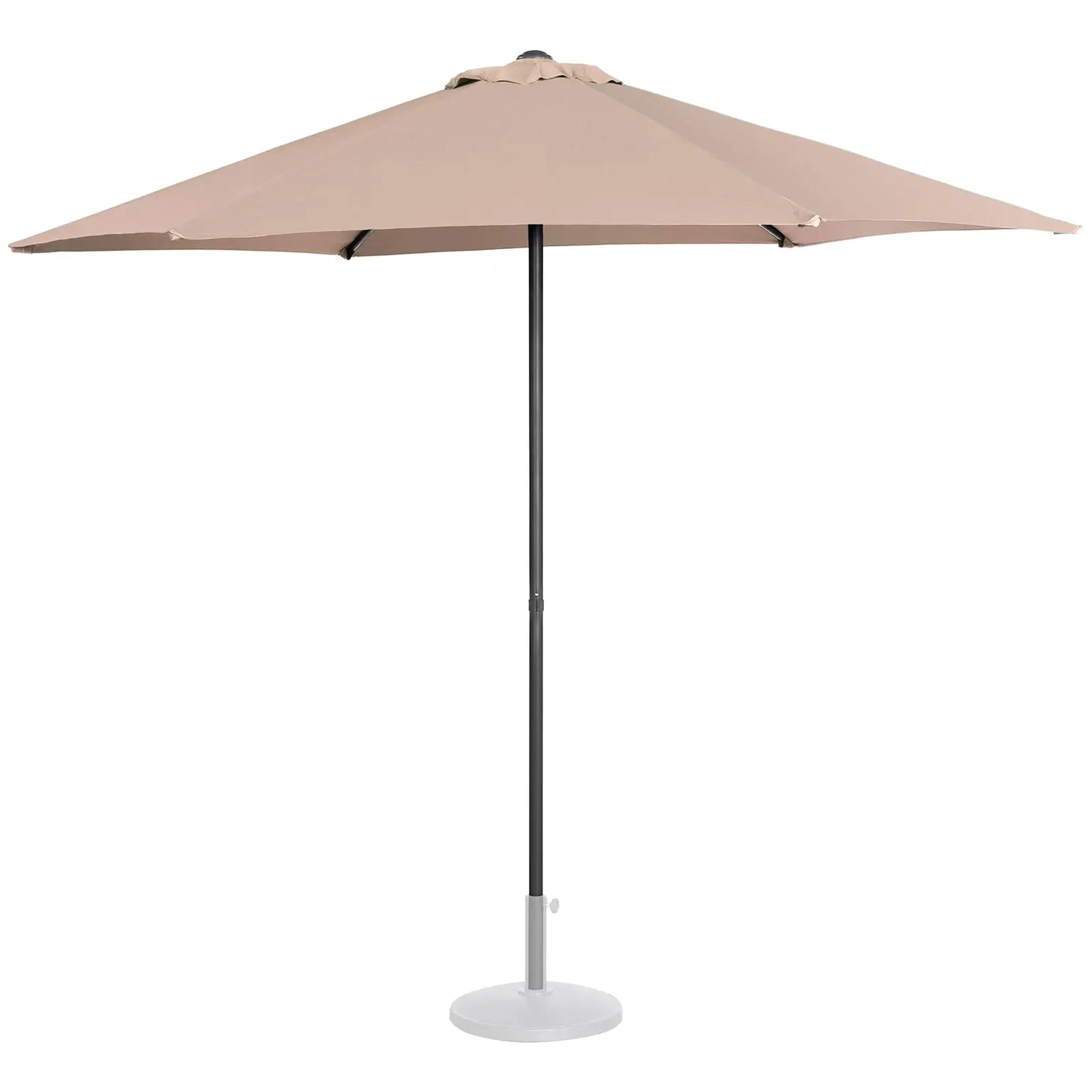 Garden umbrella large - cream - hexagonal - Ø 270 cm