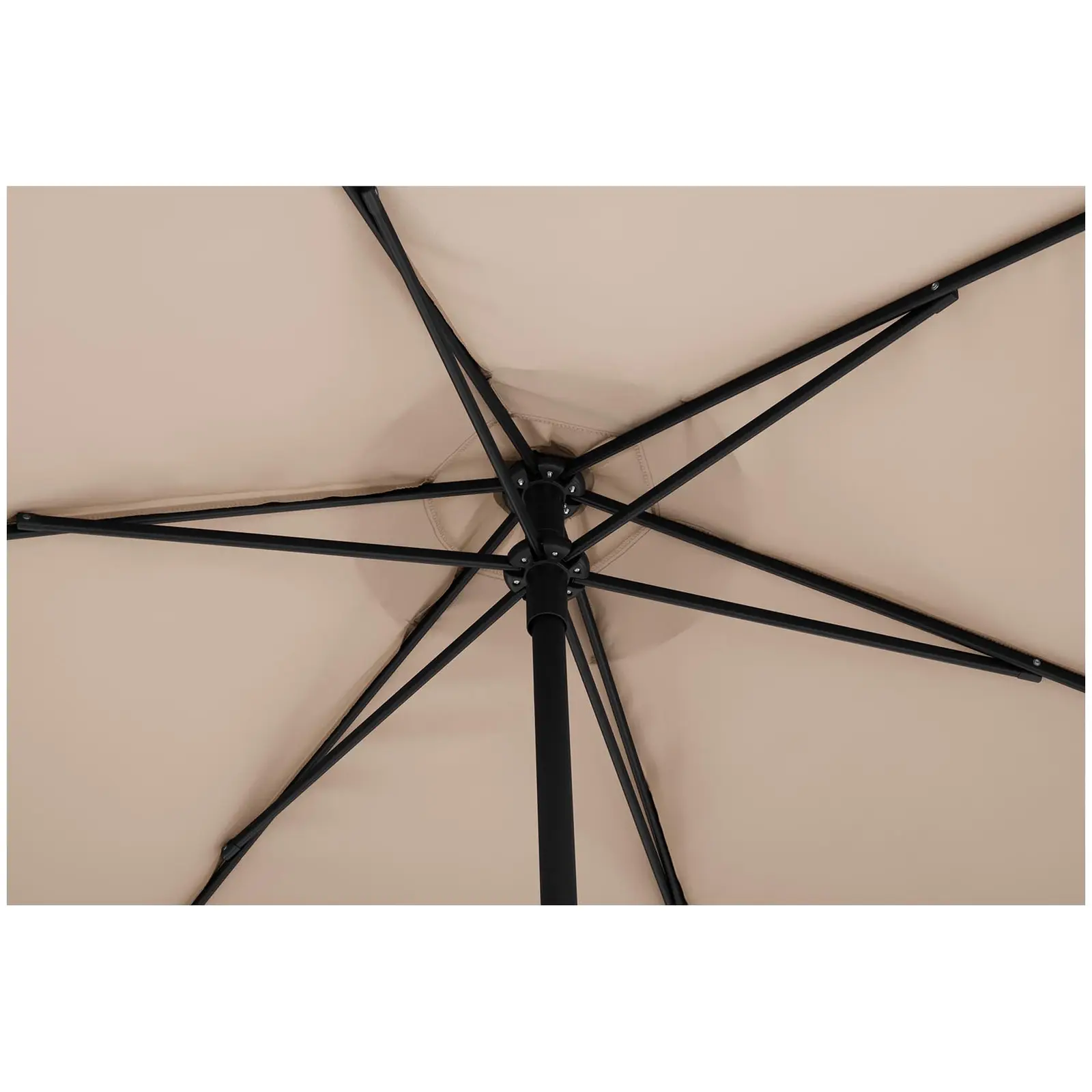 Garden umbrella large - cream - hexagonal - Ø 270 cm
