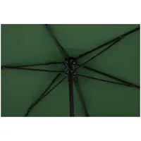 Aurinkovarjo iso - vihreä - kuusikulmainen - Ø 270 cm