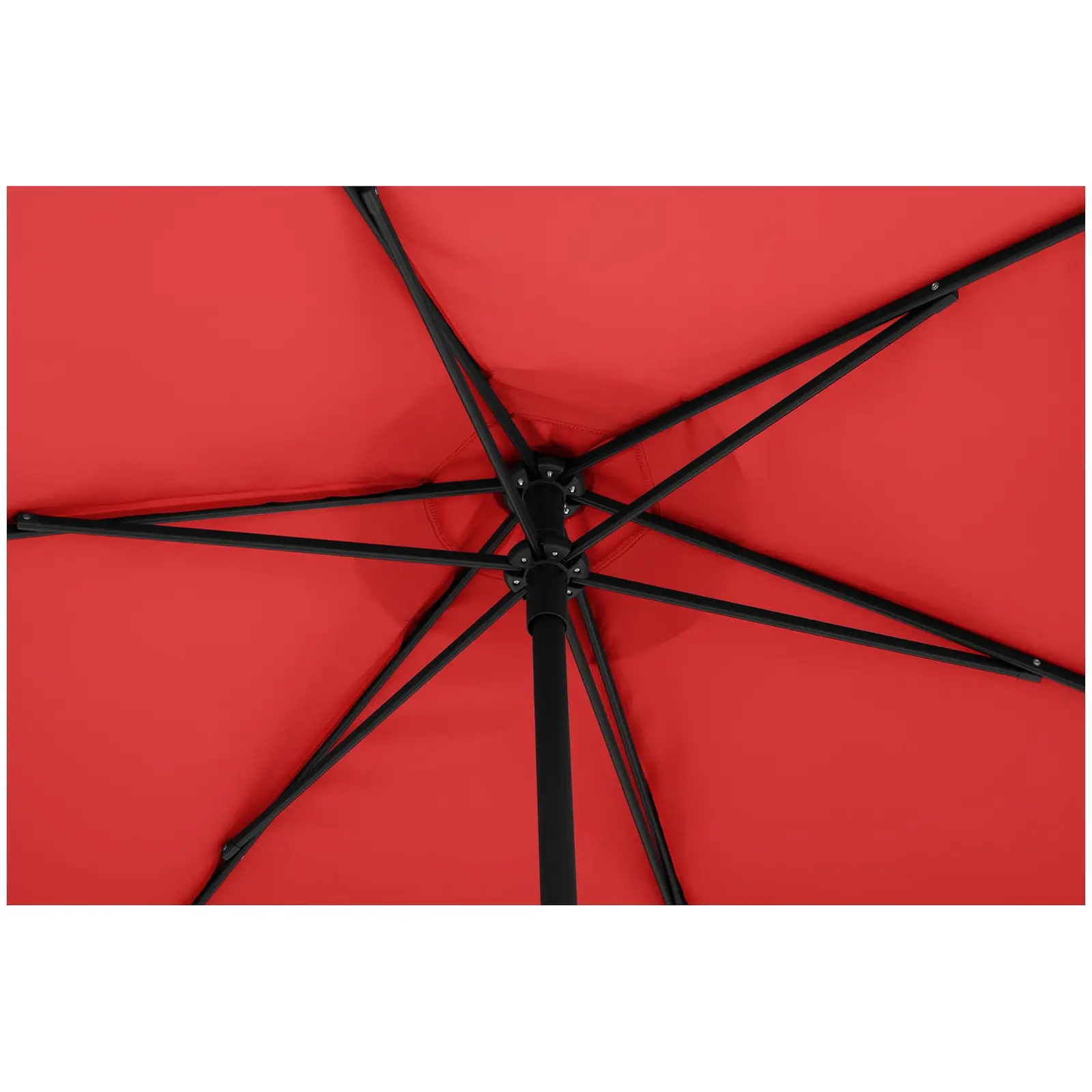 Guarda-sol - vermelho - hexagonal - Ø270 cm