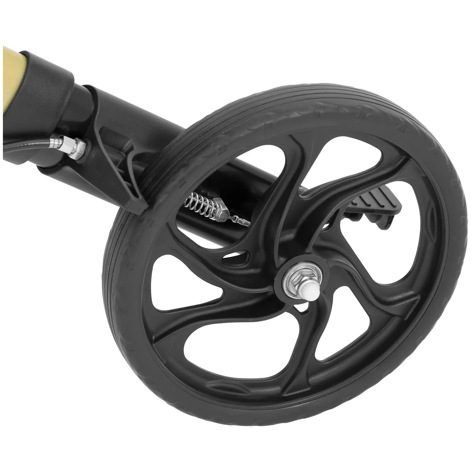 Déambulateur 4 roues - jaune champagne - 136 kg - 1050 - 1150 mm