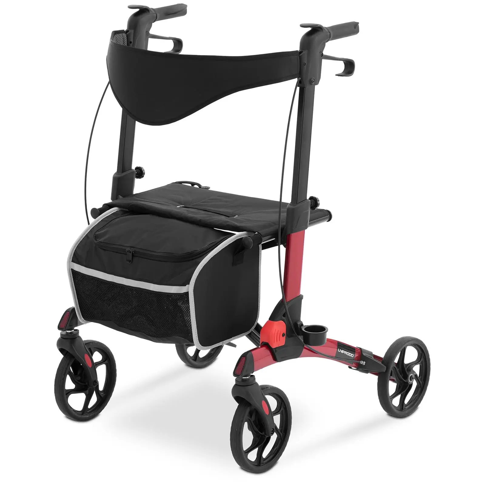 Deambulatore rollator - Rosso chiaro - 136 kg - 880 - 980 mm