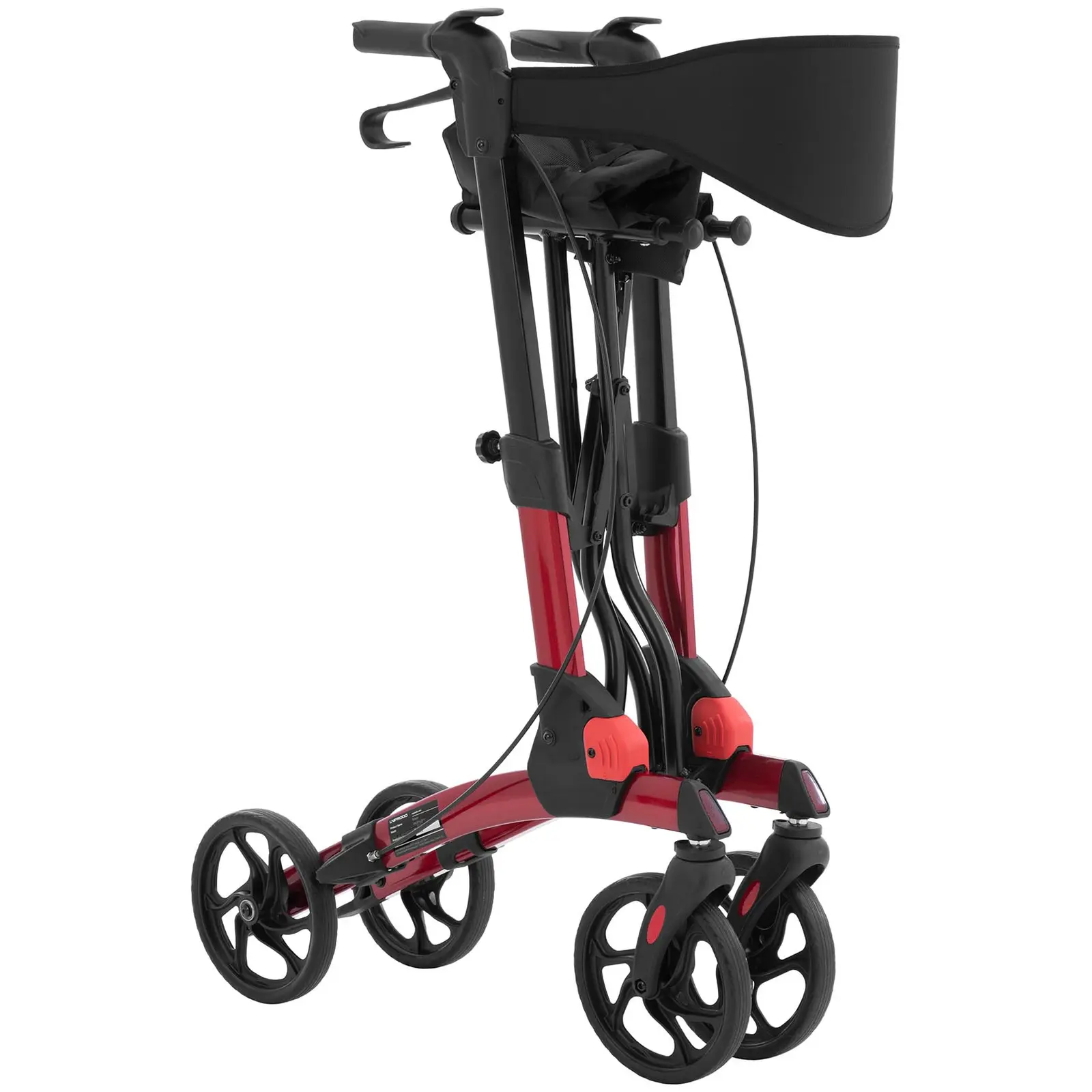 Déambulateur 4 roues - Rouge clair - 136 kg - 880 - 980 mm