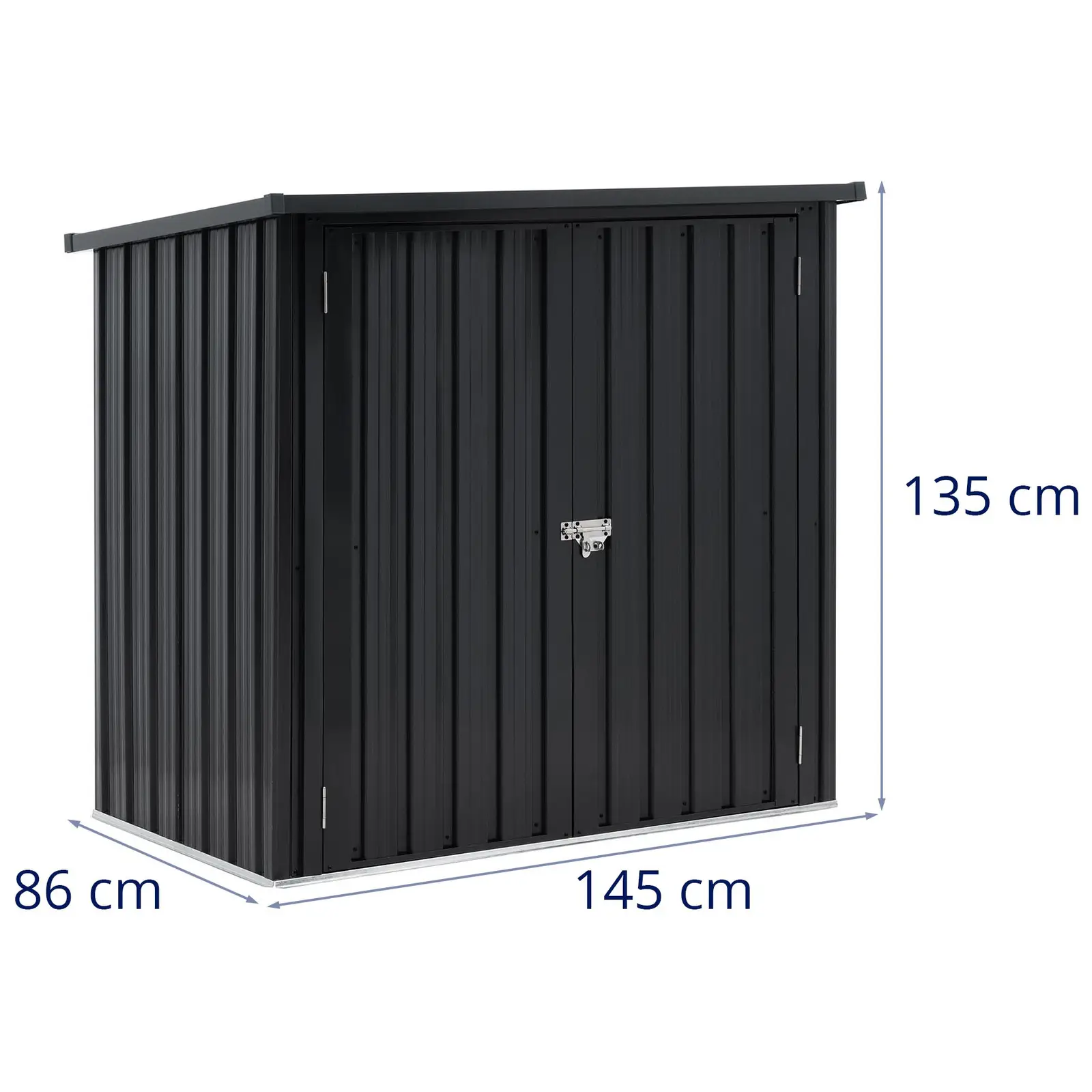 Factory second Metal Tool Shed - 145 x 86 x 135 cm