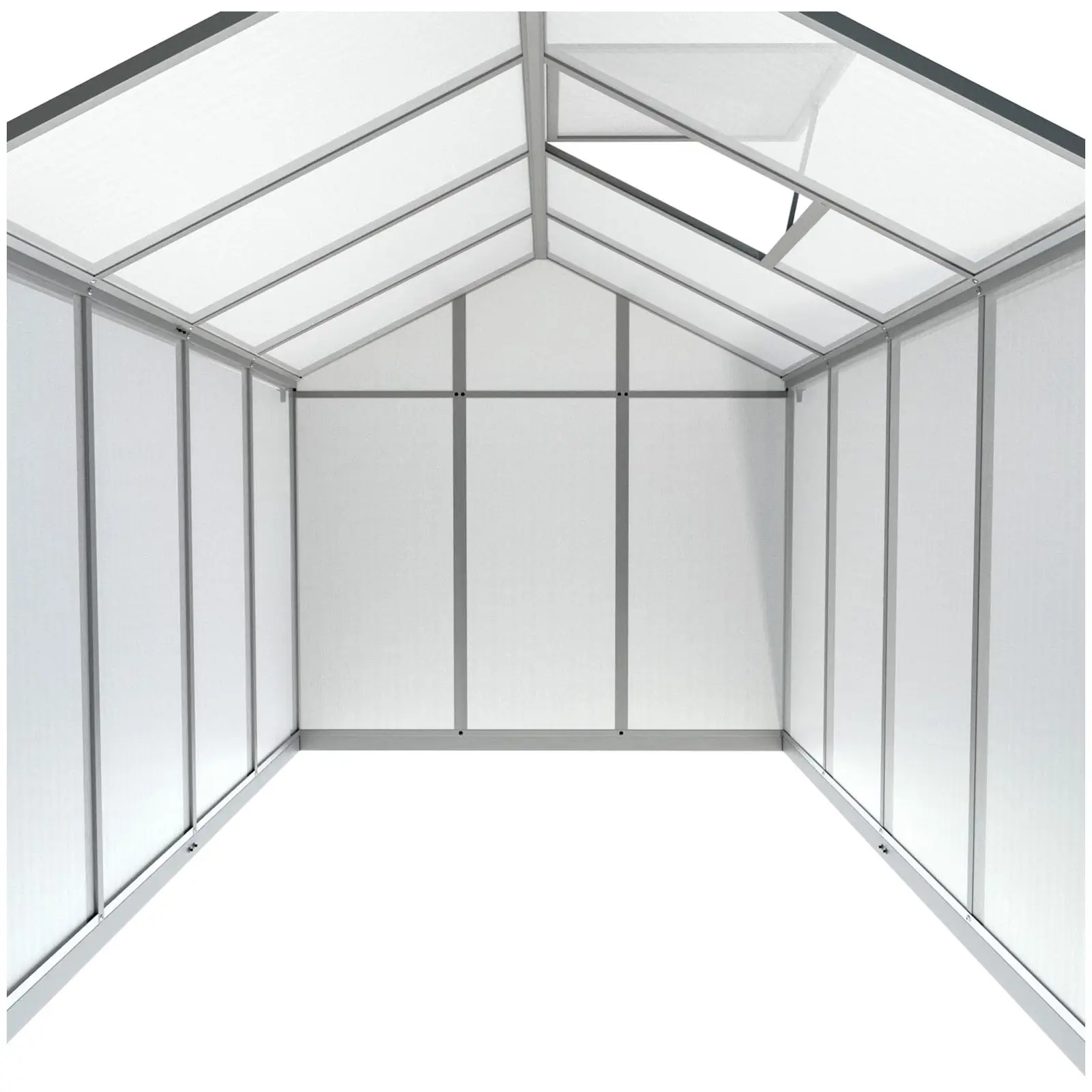 Gewächshaus - 242 x 178 x 195 cm - Polycarbonat + Aluminium