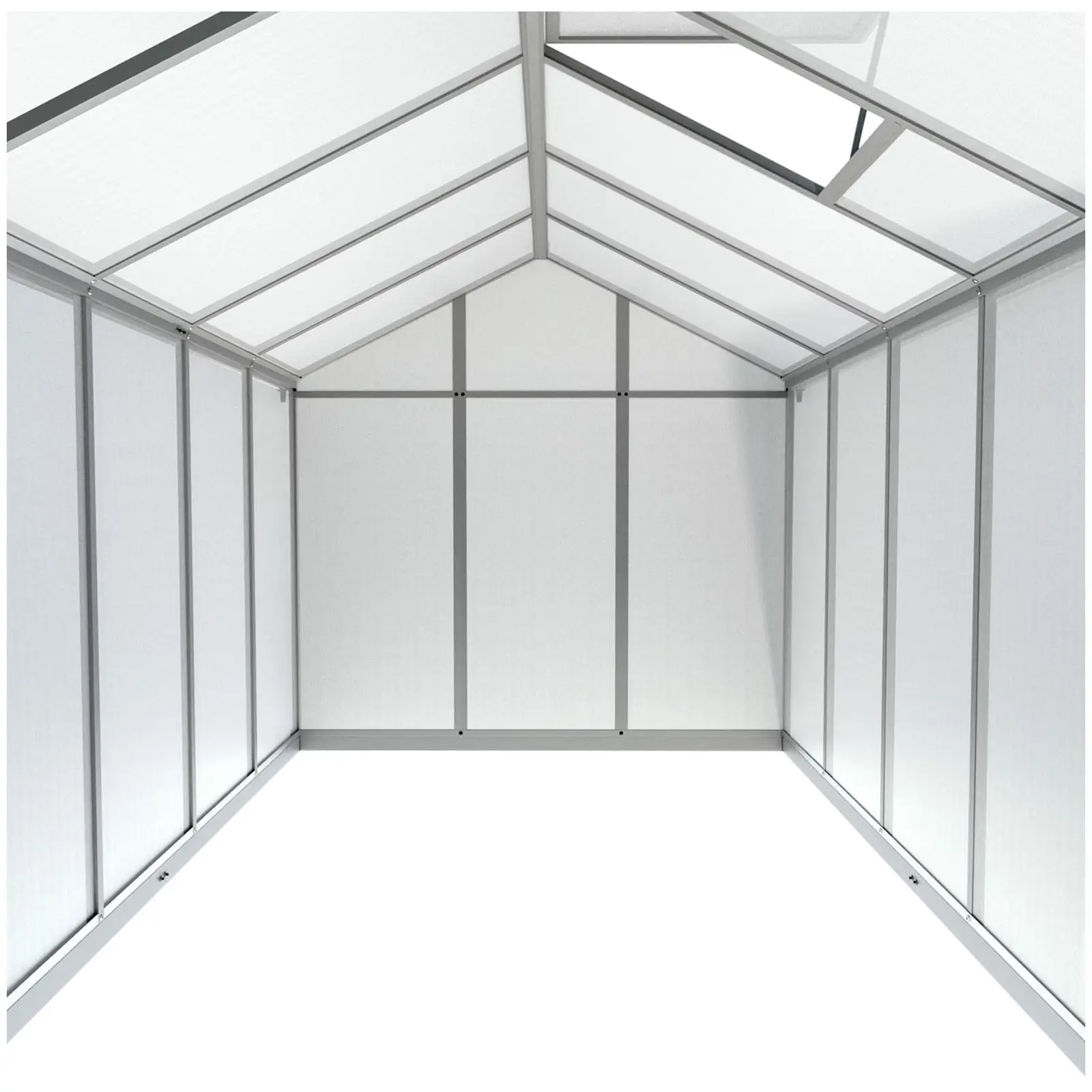 Szklarnia ogrodowa - 301 x 178 x 195 cm - poliwęglan + aluminium