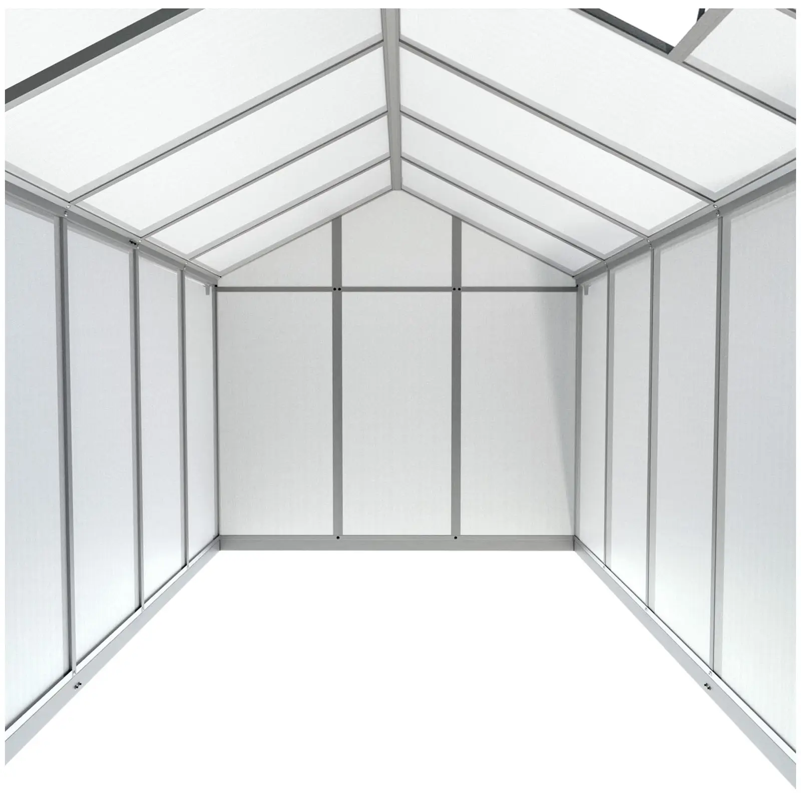Brugt Drivhus - 360 x 180 x 195 cm - polycarbonat og aluminium