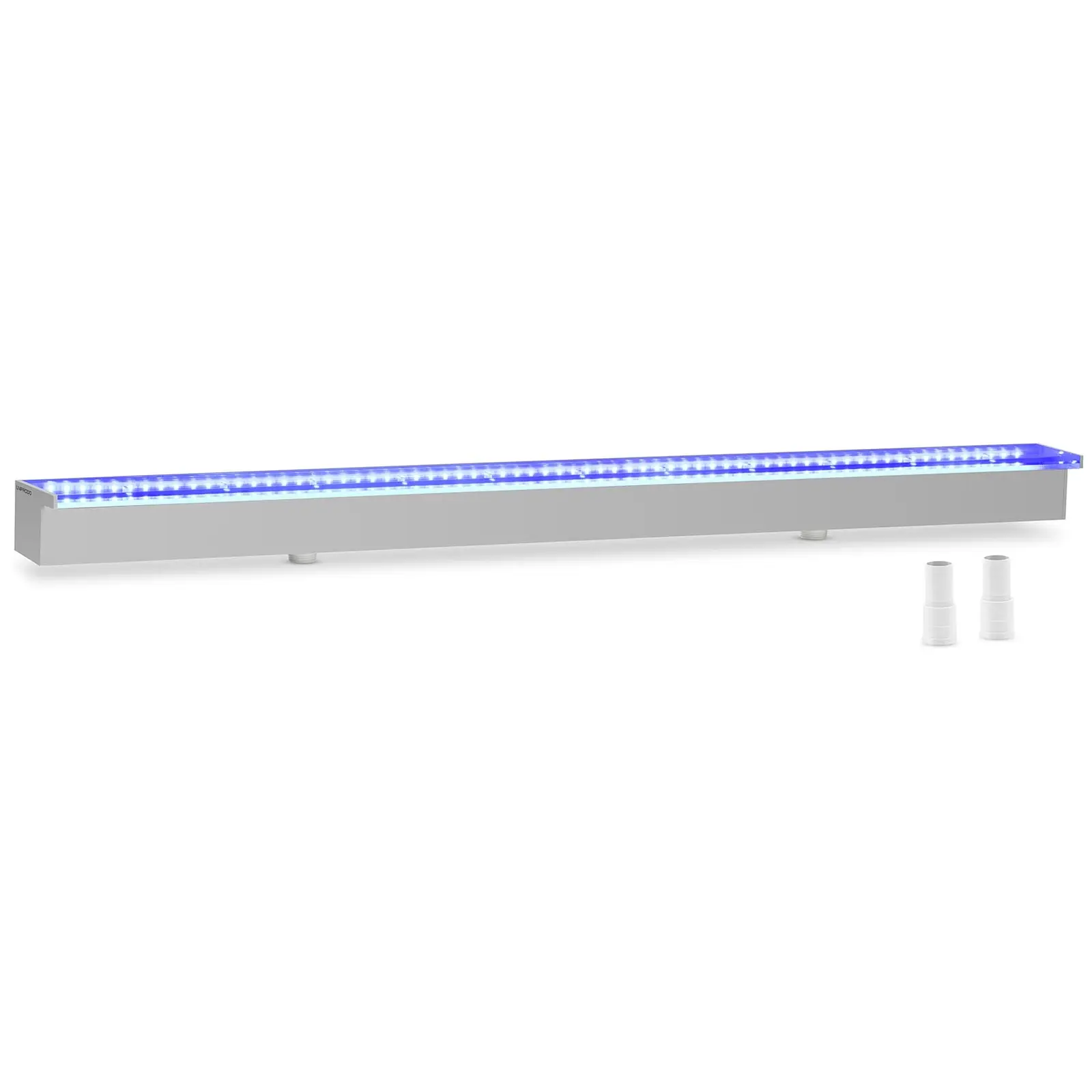 Vattenfall till pool - 120 cm - LED-belysning - Blå / vit