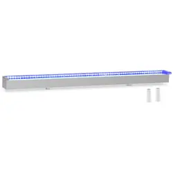 Vandfald til havedam - 120 cm - LED - blåt og hvidt