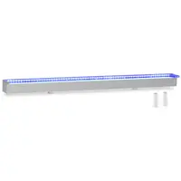 Vesiputoussuihku - 120 cm - LED-valaistus - sininen / valkoinen